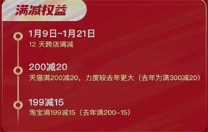 淘宝2022年一月份有满减活动吗 淘宝2022年一月份有活动吗