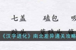 汉字进化南北差异怎么写 汉字进化南北差异通关攻略